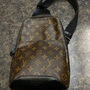 GENTLY USED MENS LV SLING BAG